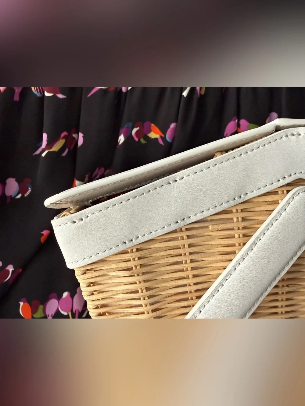 Kate Spade Picnic In The Park Wicker Basket Bag